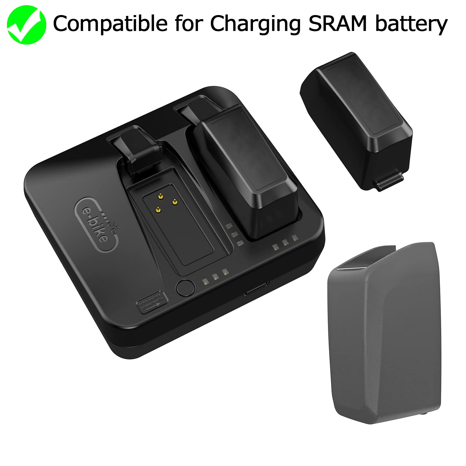 Jolof Store 2-Port SRAM Red eTap AXS Battery Charger & Power Bank