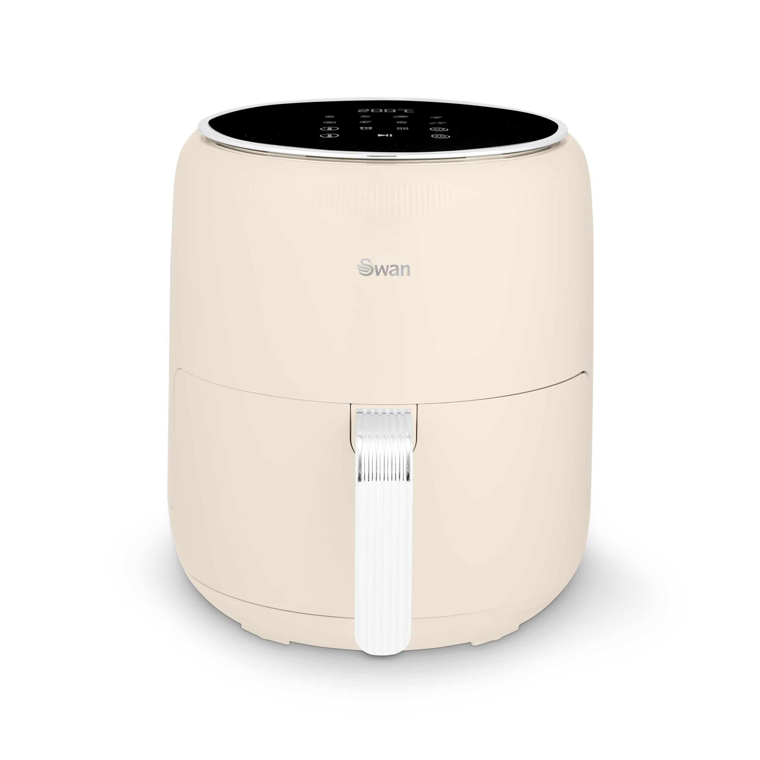 Swan Retro Digital Air Fryer – 4.5L 1500W with 8 Pre-Sets, Cream