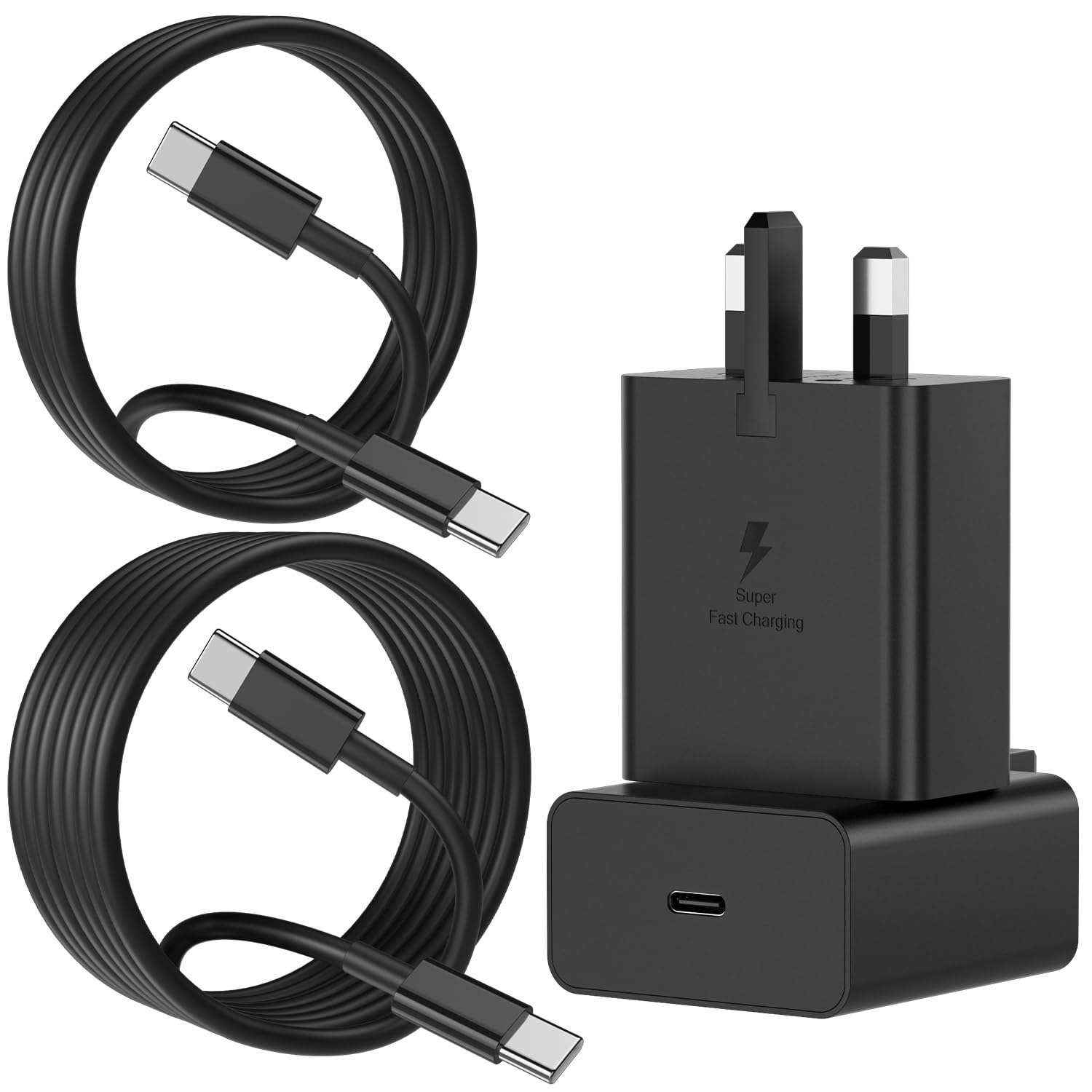 45W USB C Fast Charger for Samsung Galaxy S25 - 2 Pack