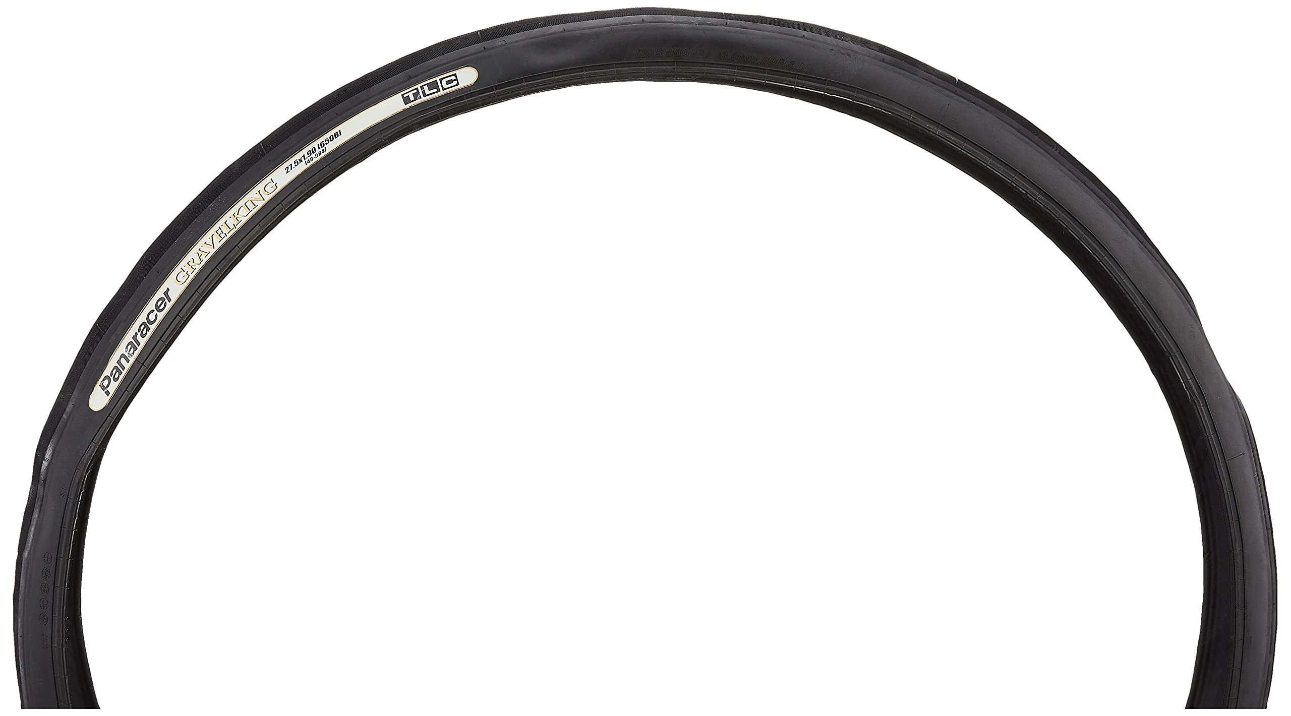 Panaracer GravelKing Slick TLC Folding Tyre - Black - 27.5 x 1.90