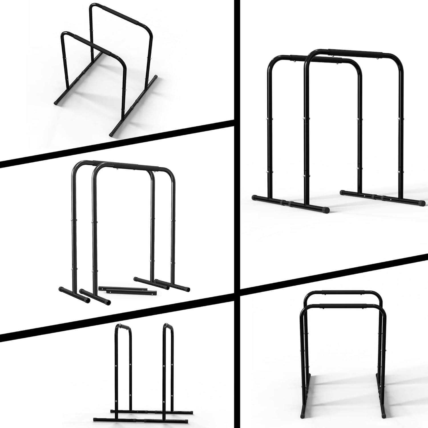 Leikefitness Pull Up Dip Station - Heavy Duty Steel Home Gym (AB1102)