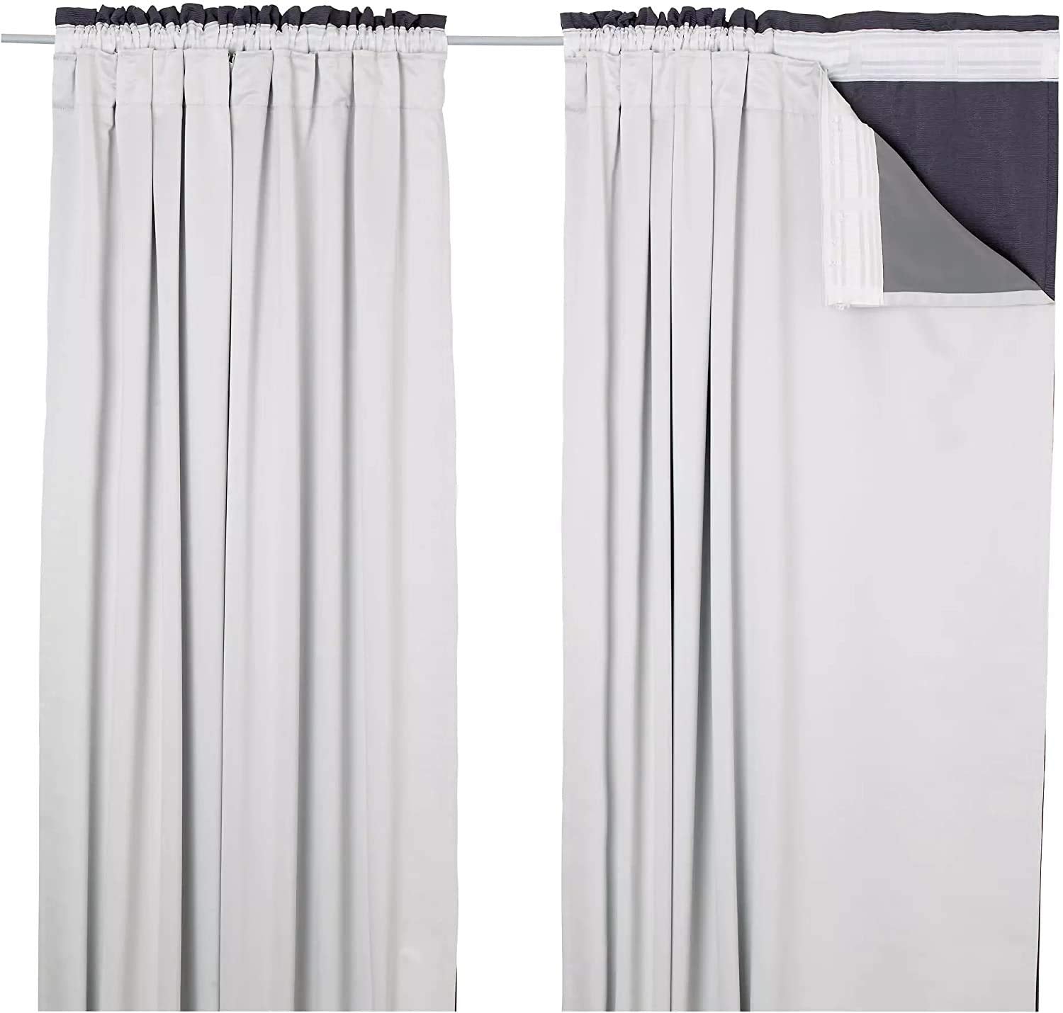 Kinfolk Textile Thermal Blackout Curtain Linings - 3 Pass Pair (90x72)