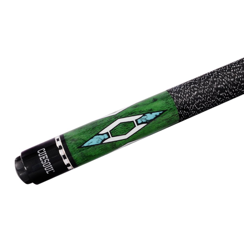 CUESOUL 58" Canadian Maple Pool Cue Stick | 19-21oz Irish Linen Wrap