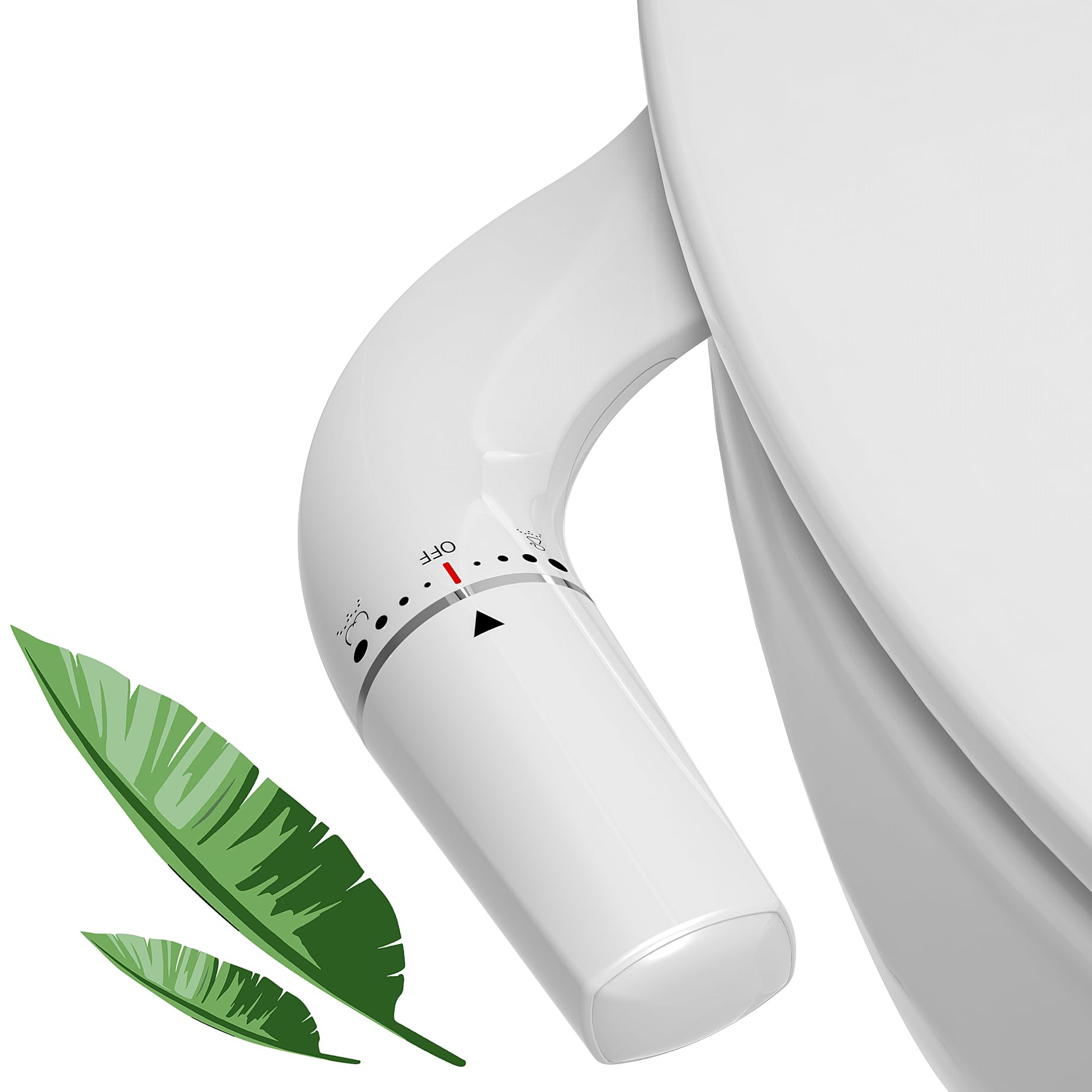 WITHLENT Ultra-Slim Bidet Attachment | Dual Nozzle Non-Electric Wash
