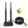 Eightwood Dual Band WiFi Antenna with Magnetic Base and RP-SMA Cable