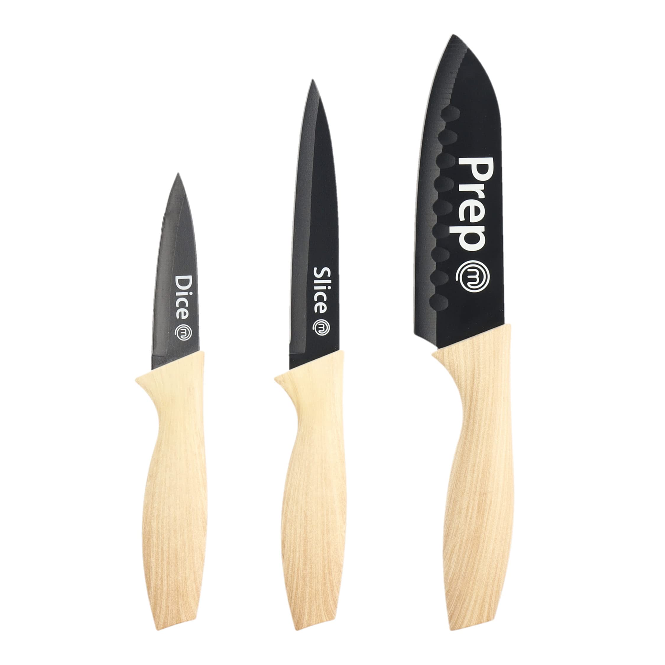 MasterChef 3-Piece Knife Set – Non-Stick Stainless Steel Kitchen Knives