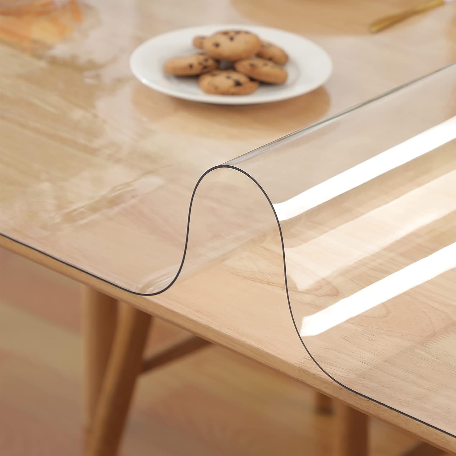 Yanen Clear Table Protector | 2mm Thick PVC Transparent Pad 60x60cm