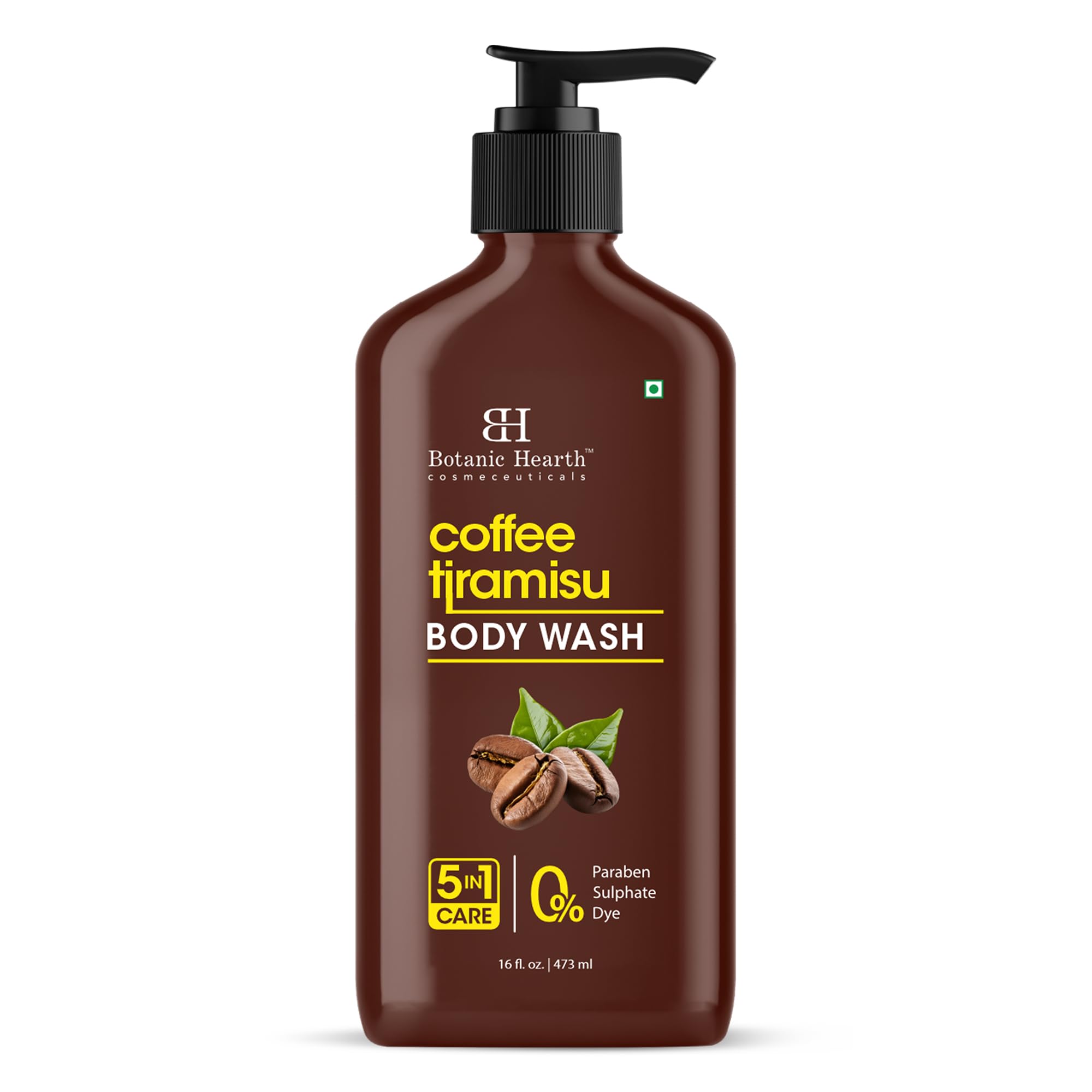 Botanic Hearth Coffee Tiramisu Body Wash - Moisturizing Shower Gel 16oz