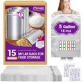 Midukit 5 Gallon Mylar Bags for Food Storage with Oxygen Absorbers – 15 Pack