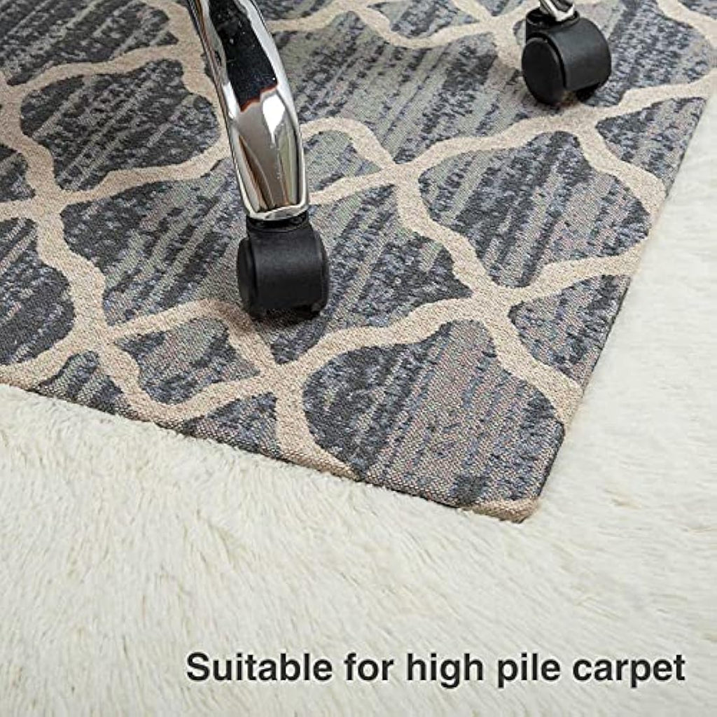 DIKILONG Luxury Office Chair Mat – 120x90cm Non-Slip Carpet Protector