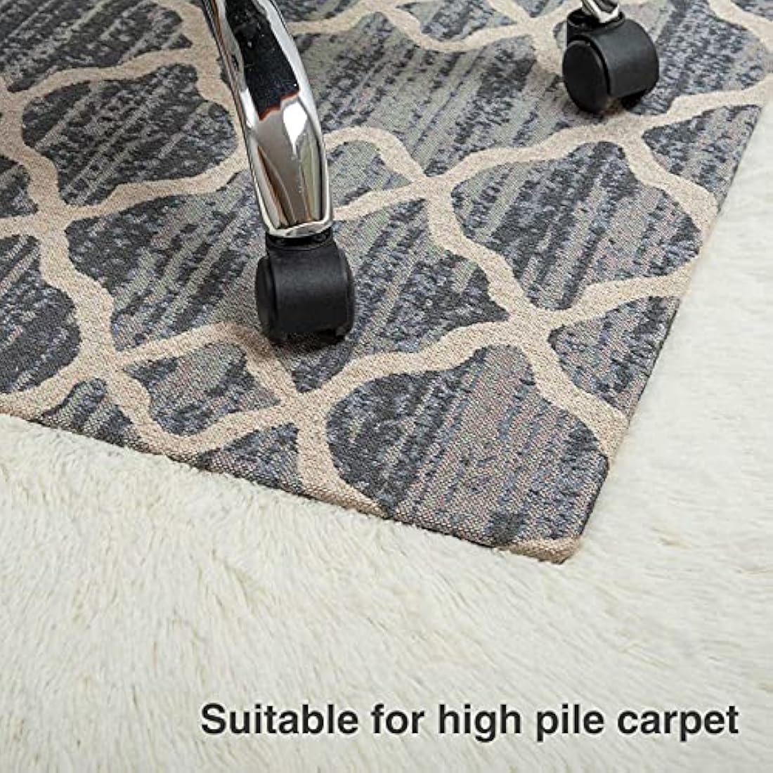 DIKILONG Luxury Office Chair Mat – 120x90cm Non-Slip Carpet Protector