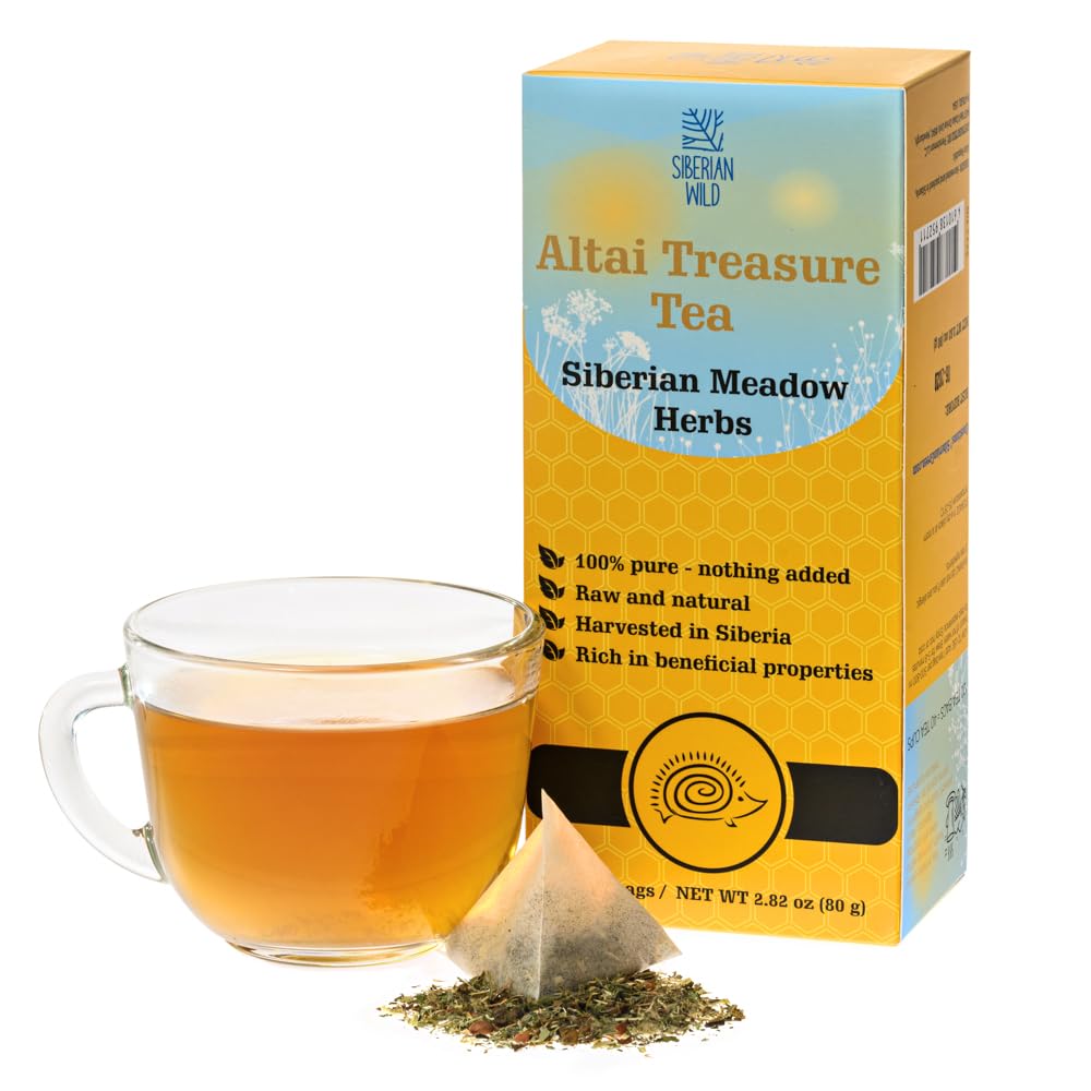 Siberian Wild Altai Treasure Herbal Tea - 20 Caffeine-Free Bags