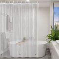 Jolof Store Extra Wide PEVA Shower Curtain Liner with Magnets – 200x240cm