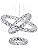 3-Ring Crystal LED Chandelier | Modern Stainless Steel Pendant