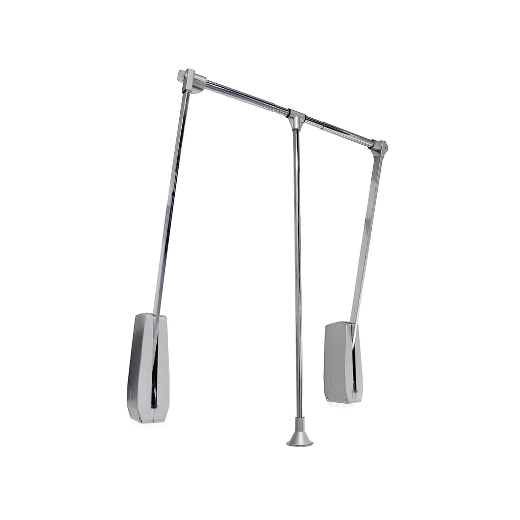 Emuca Pull Down Wardrobe Rail Lift – Adjustable 600-830mm Chrome Steel