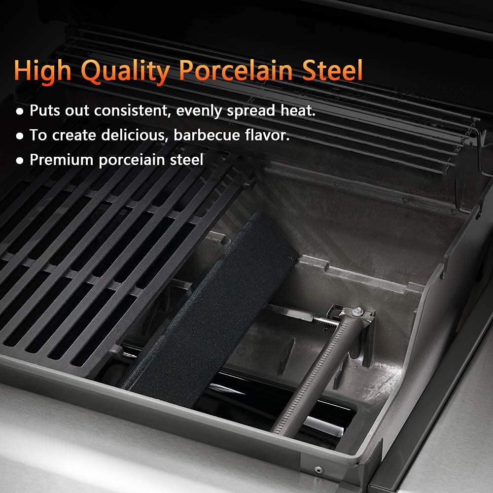 Denmay Porcelain Flavorizer Bars for Weber Spirit 200 Series E210 S210, 3-Pack