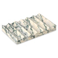 Marble Soap Dish – Green Stone Self Draining Tray for Bathroom