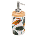 Five Palawan Ceramic Soap and Lotion Dispenser | Stoneware Bathroom Decor