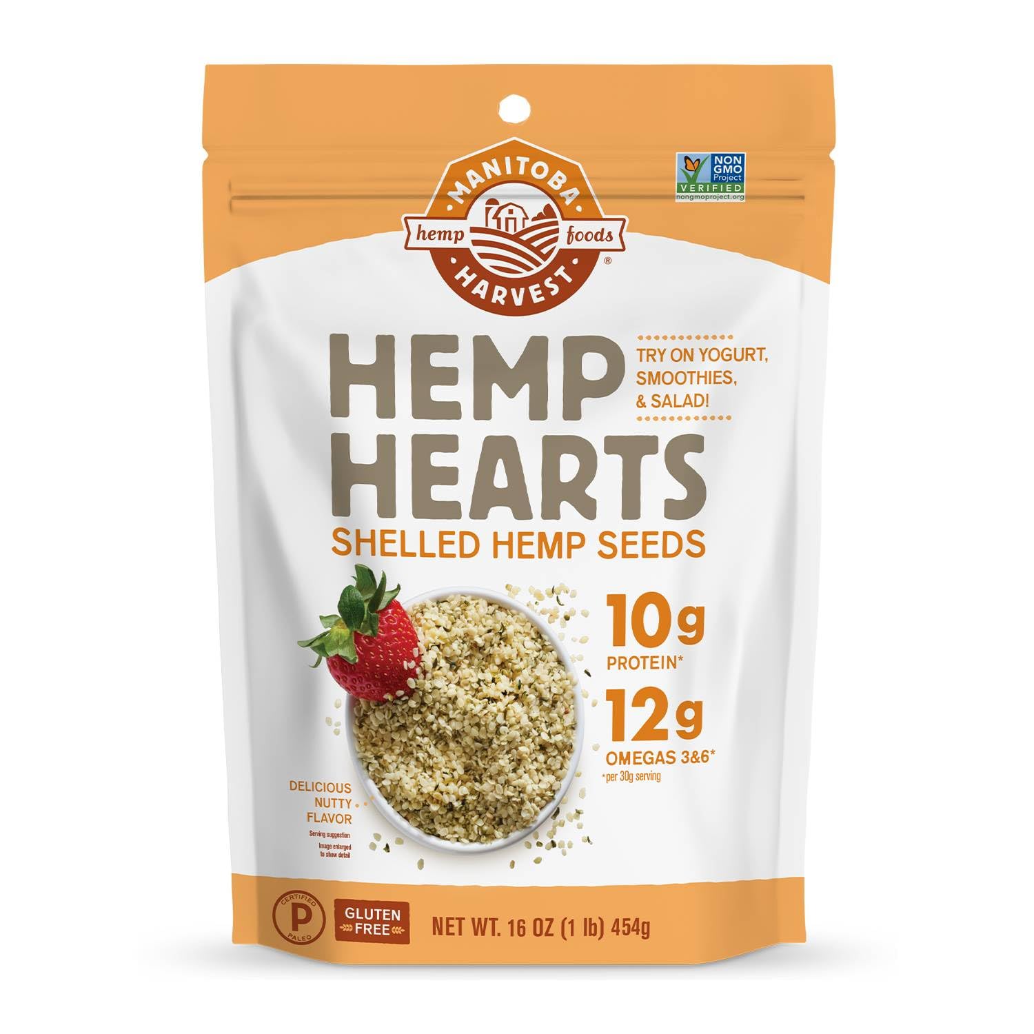 Manitoba Harvest Hemp Hearts – Raw Shelled Hemp Seeds, 1 Pound