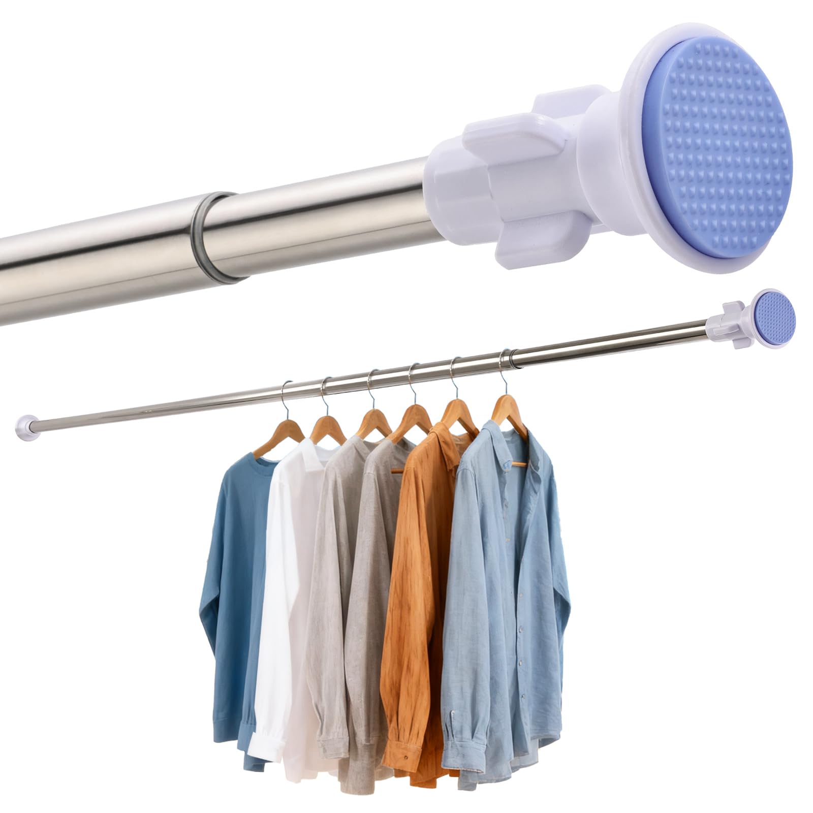 Stainless Steel Tension Shower Curtain Rod | 130-240cm