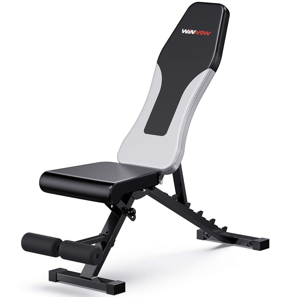 WINNOW Adjustable Weight Bench | Foldable Incline Decline Flat Bench
