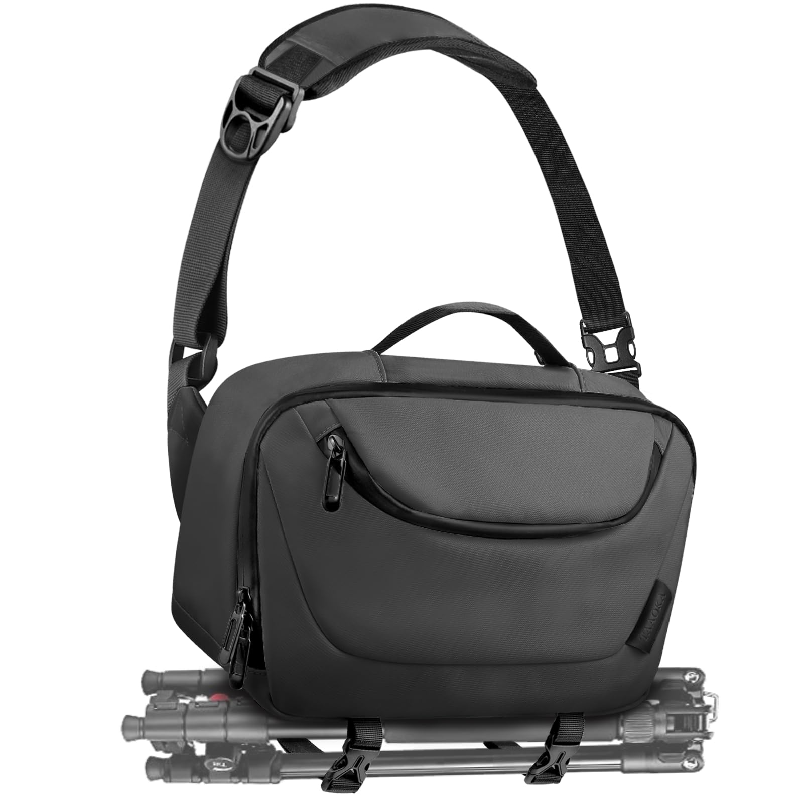 TAAOKA Waterproof Camera Sling Bag | DSLR Crossbody with Tripod Holder
