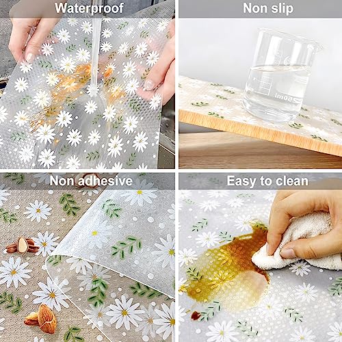 KIMCHOMERSE Non-Adhesive Shelf Liner – Waterproof EVA Drawer Mat, 60x500cm