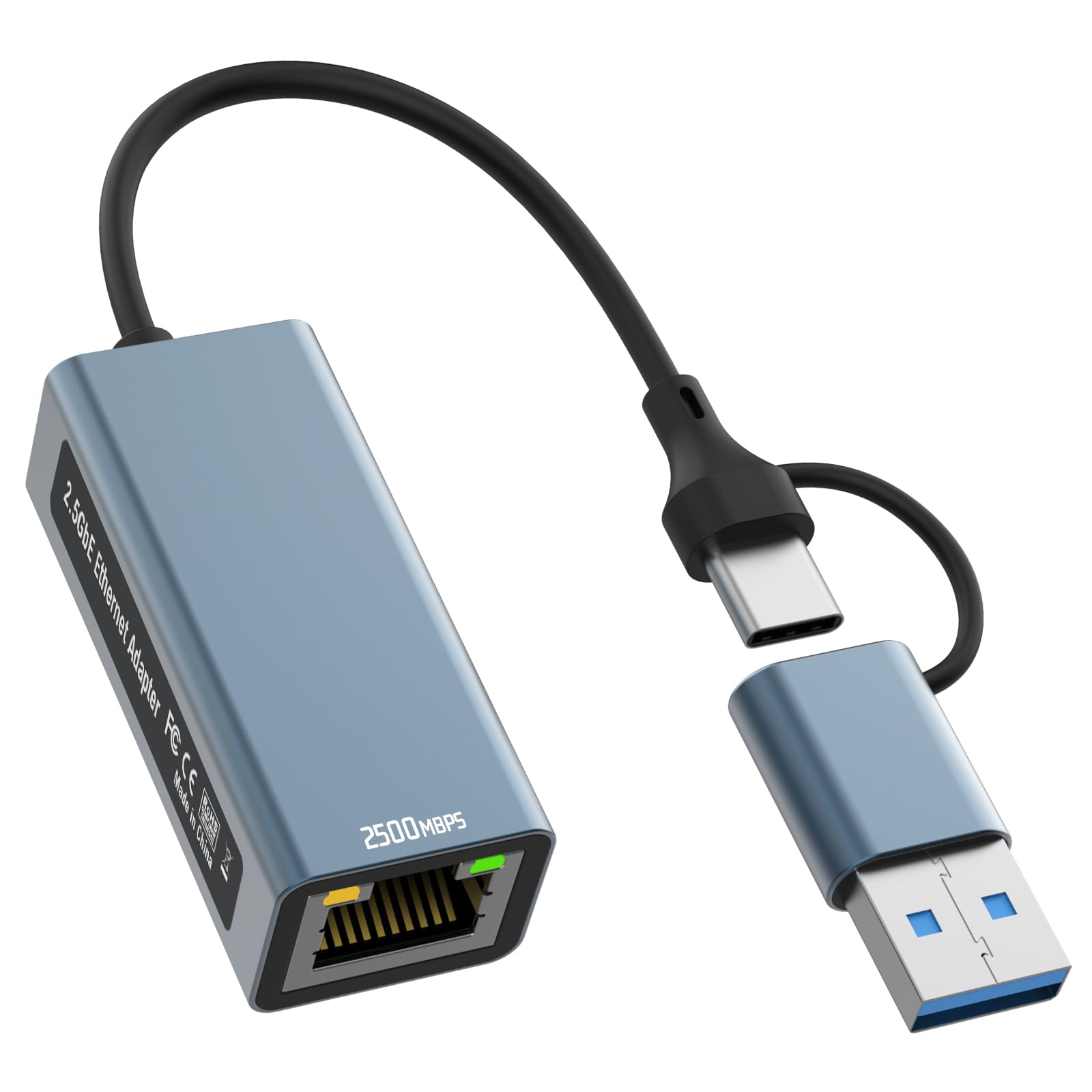 2.5G USB-C to Ethernet Adapter – 2500Mbps RJ45 LAN