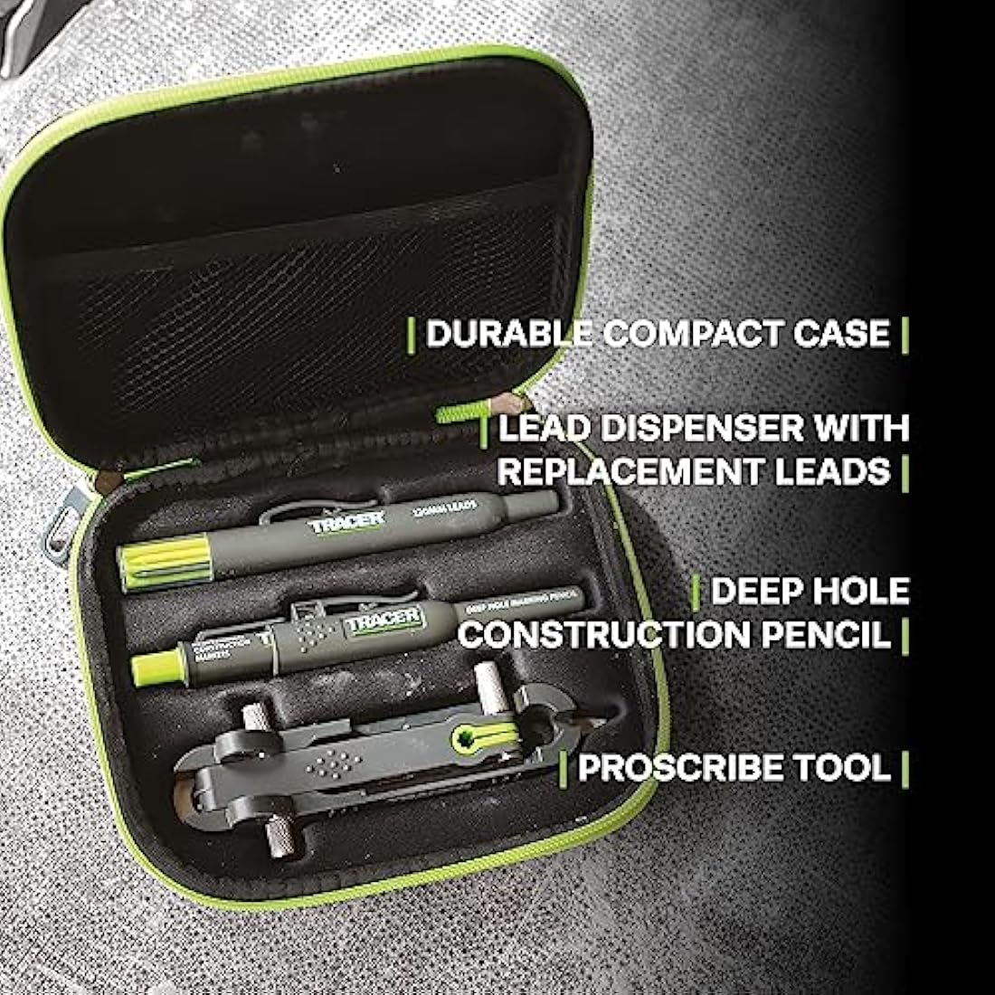 Tracer ProScribe Multi-Function Scribe Tool with Deep Hole Pencil Kit