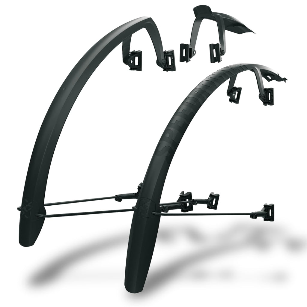 SKS Speedrocker Gravel Mudguard Set - Black Fenders for 28" Road Bikes