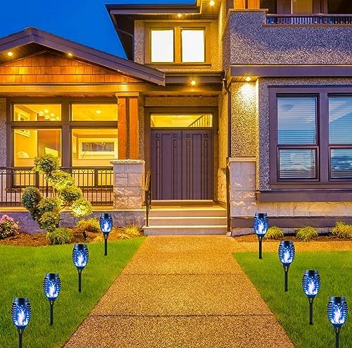 Solar Flame Lights – 12 Pack Waterproof Outdoor Garden Torches