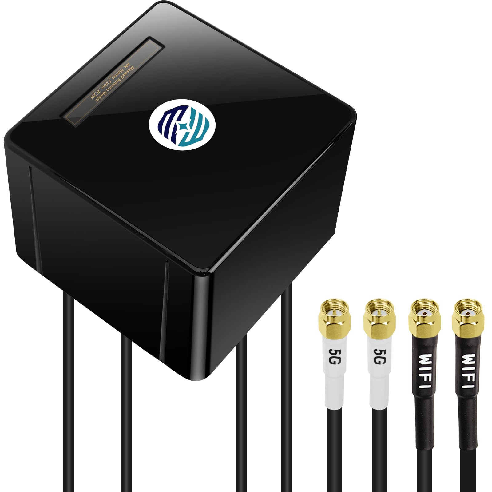 Maswell 4-in-1 5G & WiFi 6E Outdoor MIMO Omni Antenna - 6dBi SMA