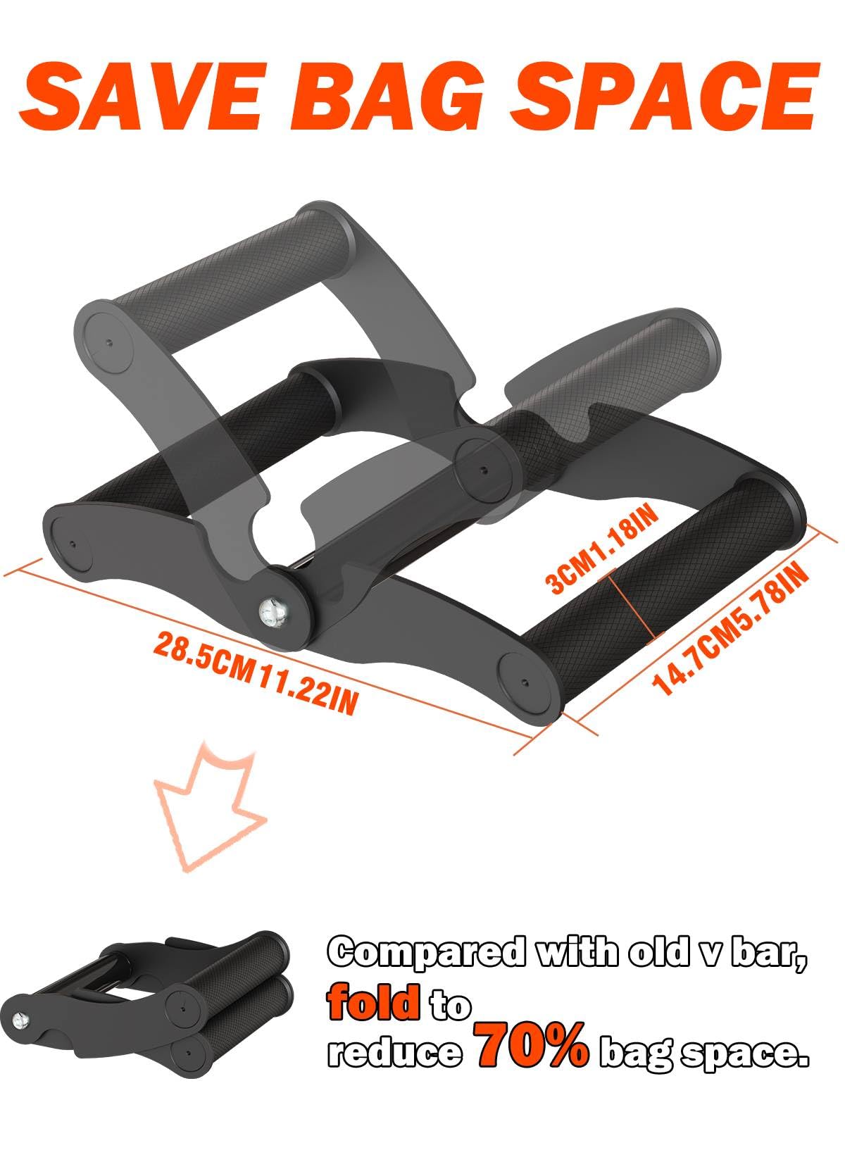 Fitarc V Bar Row Landmine Handle | Steel Olympic Bar Attachment for Back