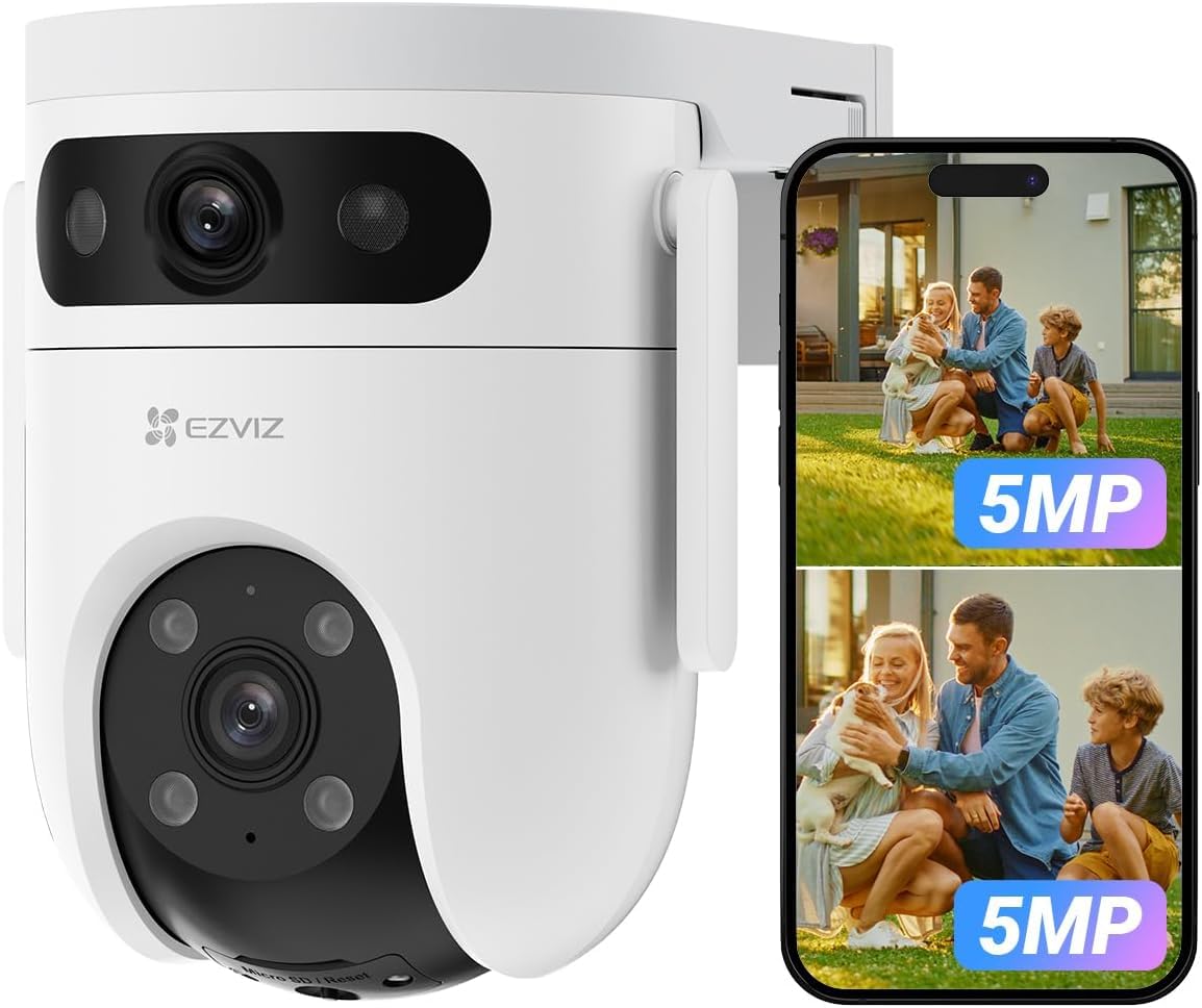 EZVIZ H9c Dual Lens 6K Outdoor WiFi Security Camera – 360° Pan & Tilt