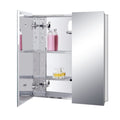 Fundin Stainless Steel Bathroom Mirror Cabinet | 60x65 Wall Medicine Chest