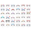 FACEGEM LONDON Face Gems - 60 PCS Adhesive Glitter Jewel Tattoo Stickers