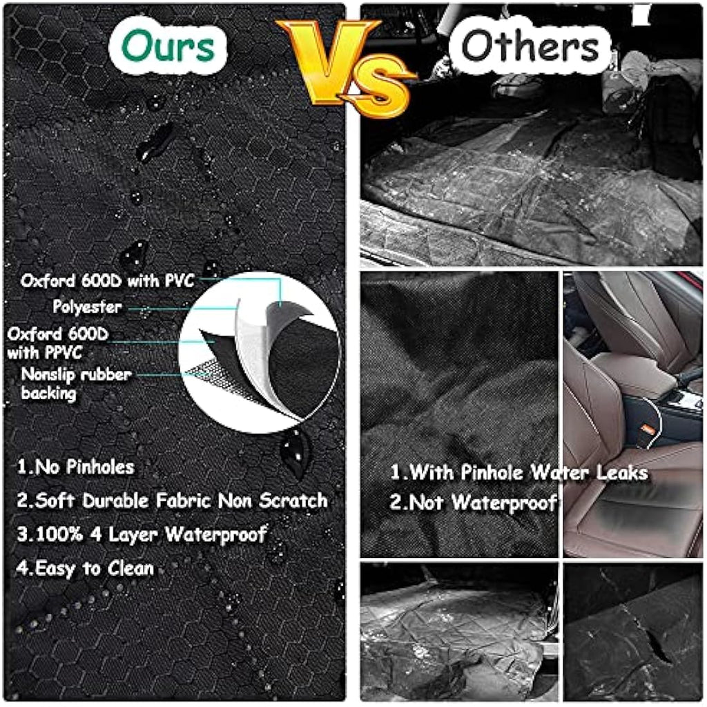 Dog Car Back Seat Cover – Waterproof Nonslip Pet Protector