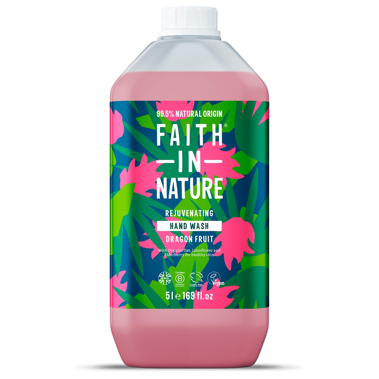 Faith In Nature Dragon Fruit Hand Wash – 5L Natural Refill Pack