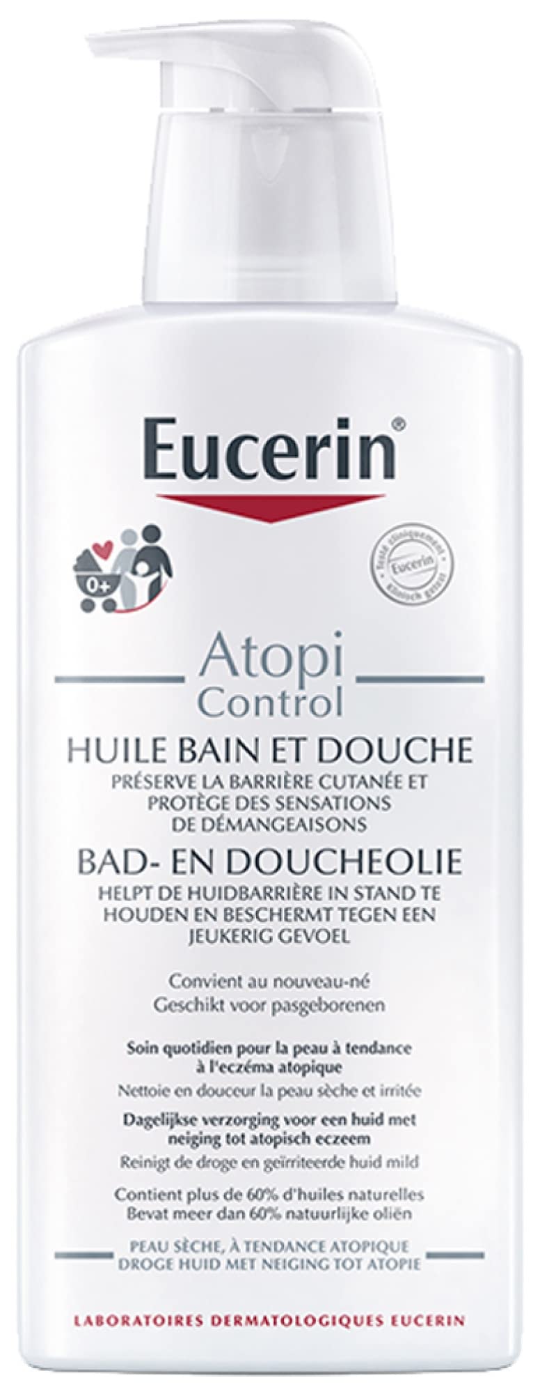 Eucerin AtopiControl Aceite de Baño y Ducha para Piel Atópica – 400 ml