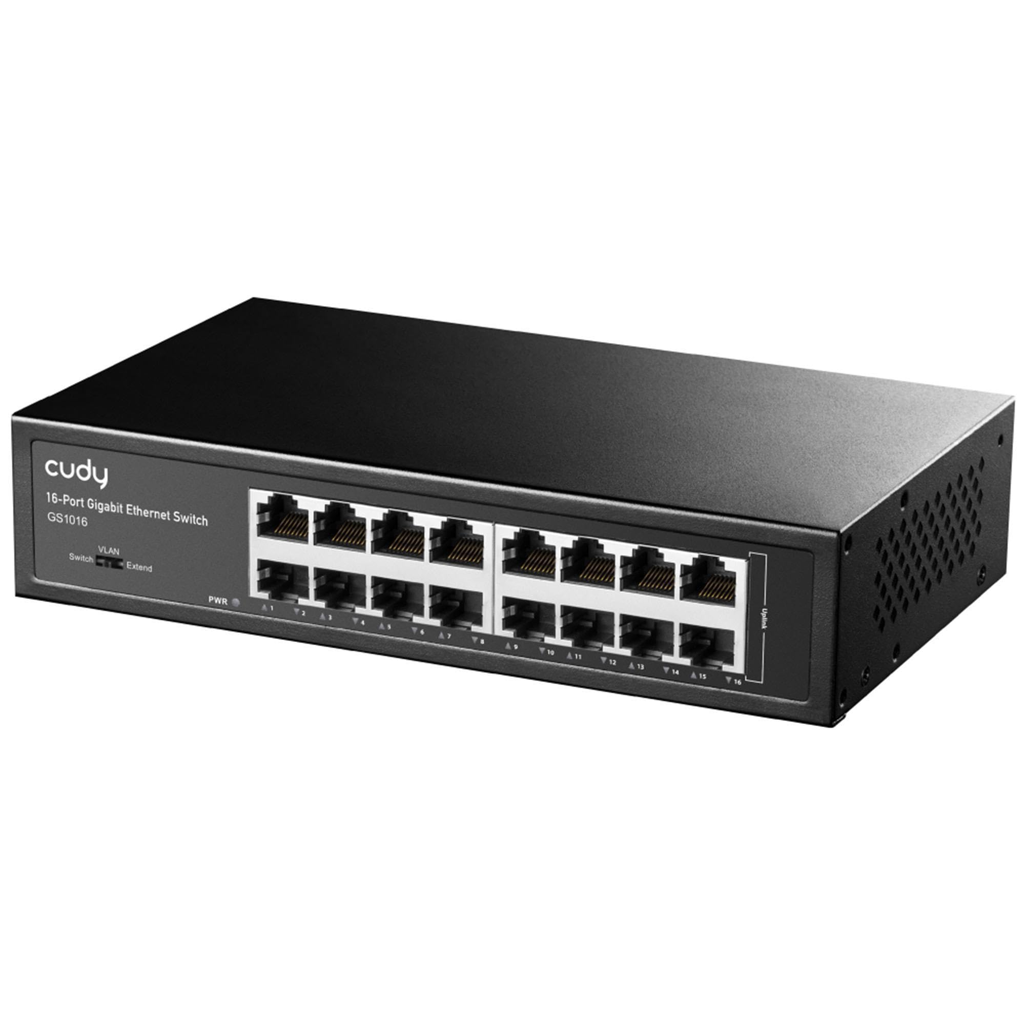 Cudy 16-Port Gigabit Ethernet Unmanaged Switch | Fanless Metal Design