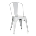 hjh OFFICE 645022 Chair VANTAGGIO COMFORT metallic white stackable sturdy