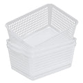 Qskely 3-Pack Large Plastic Storage Basket, Clear Kitchen Cupboard Baskets - image 1
