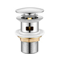 Jolof Store Slotted Basin Waste – Chrome Pop Up Click Clack Sink Plug