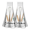 WADORN Microfiber Kitchen Hand Towels – 2Pcs Absorbent Hanging Dish Cloths