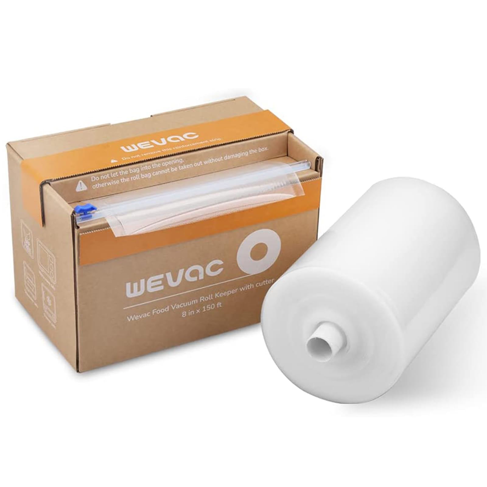 Wevac Food Vacuum Sealer Roll with Cutter – 20x4500cm BPA Free Bags