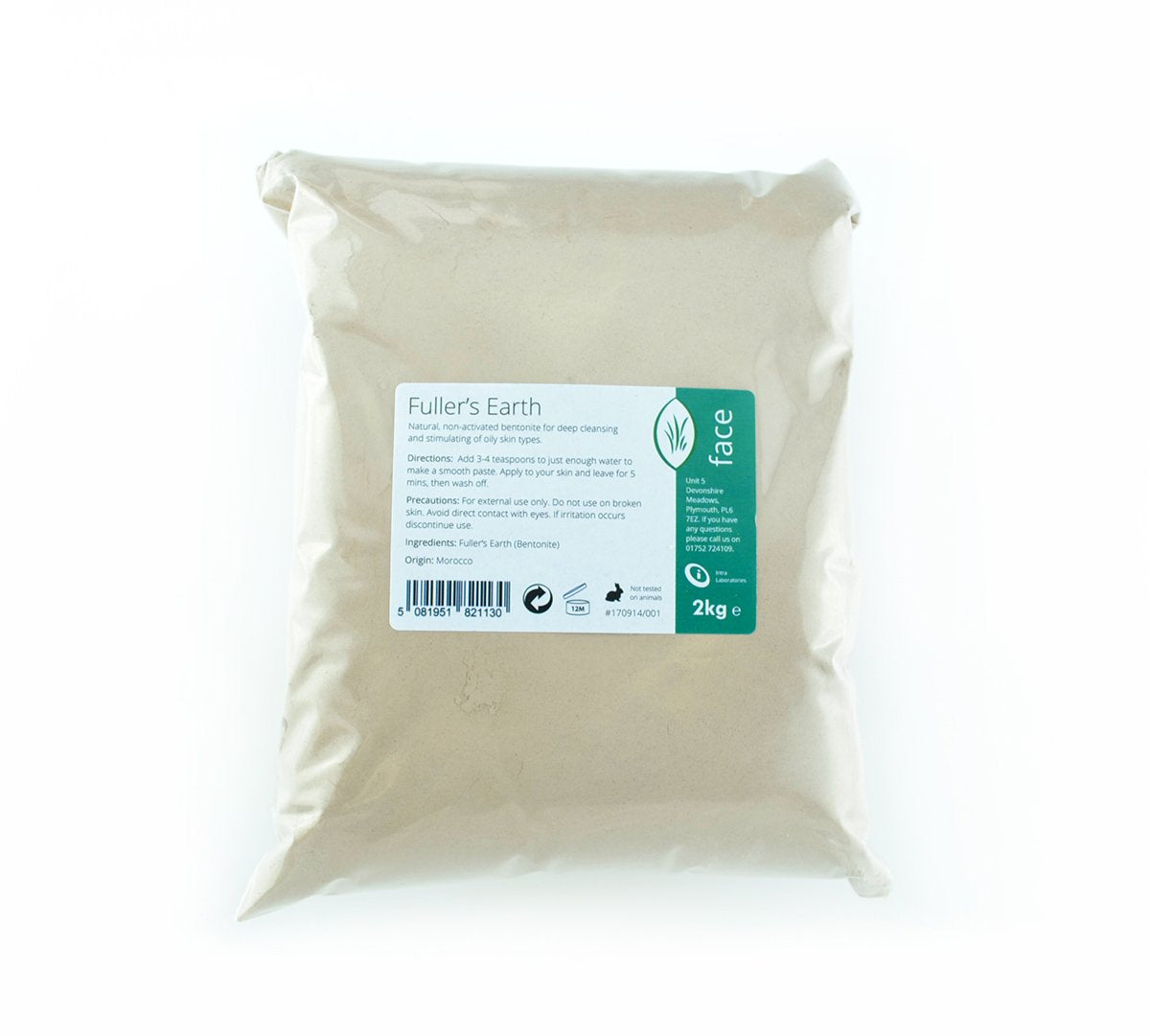 Jolof Store Fullers Earth Powder 2kg | Pure Calcium Bentonite Clay