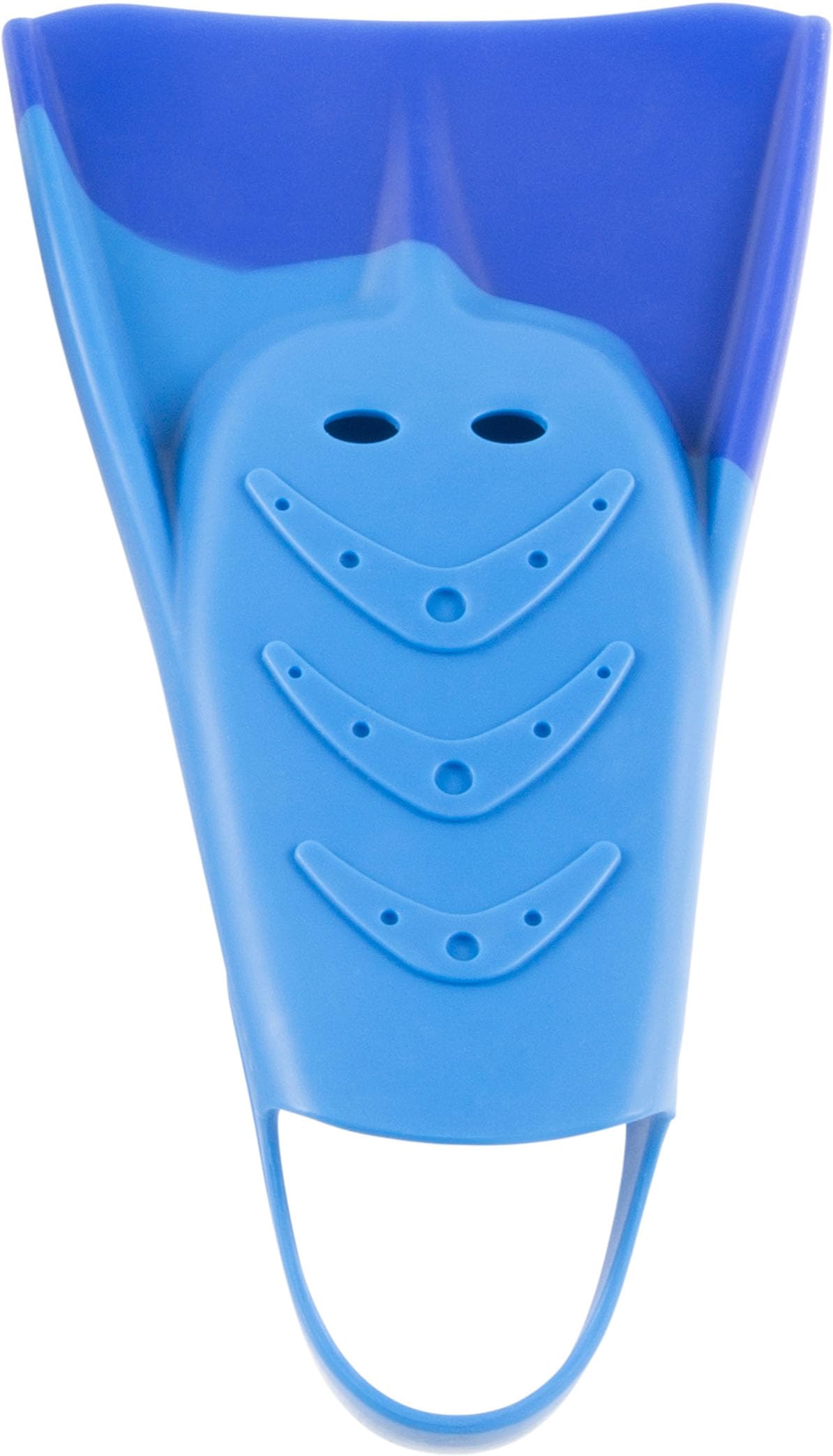 Cressi Pura Adult Swim Fins | Flexible Silicone Training Fins - Blue