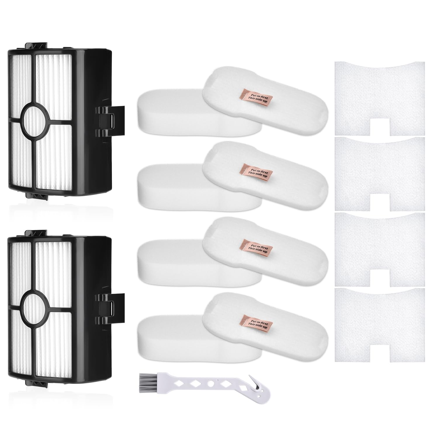 Shark HZ500UK Replacement Filters - 2 HEPA & 4 Foam Felt Filter Set