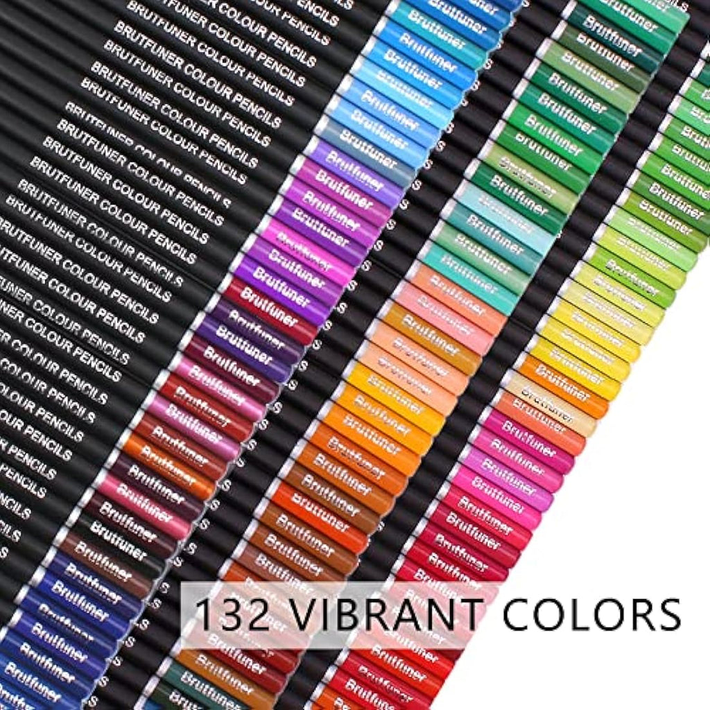 Melifluo 132 Professional Colouring Pencils Set with Portable Zipper Bag
