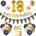Jolof Store 18th Birthday Decorations – Navy Blue and Gold Balloon Kit